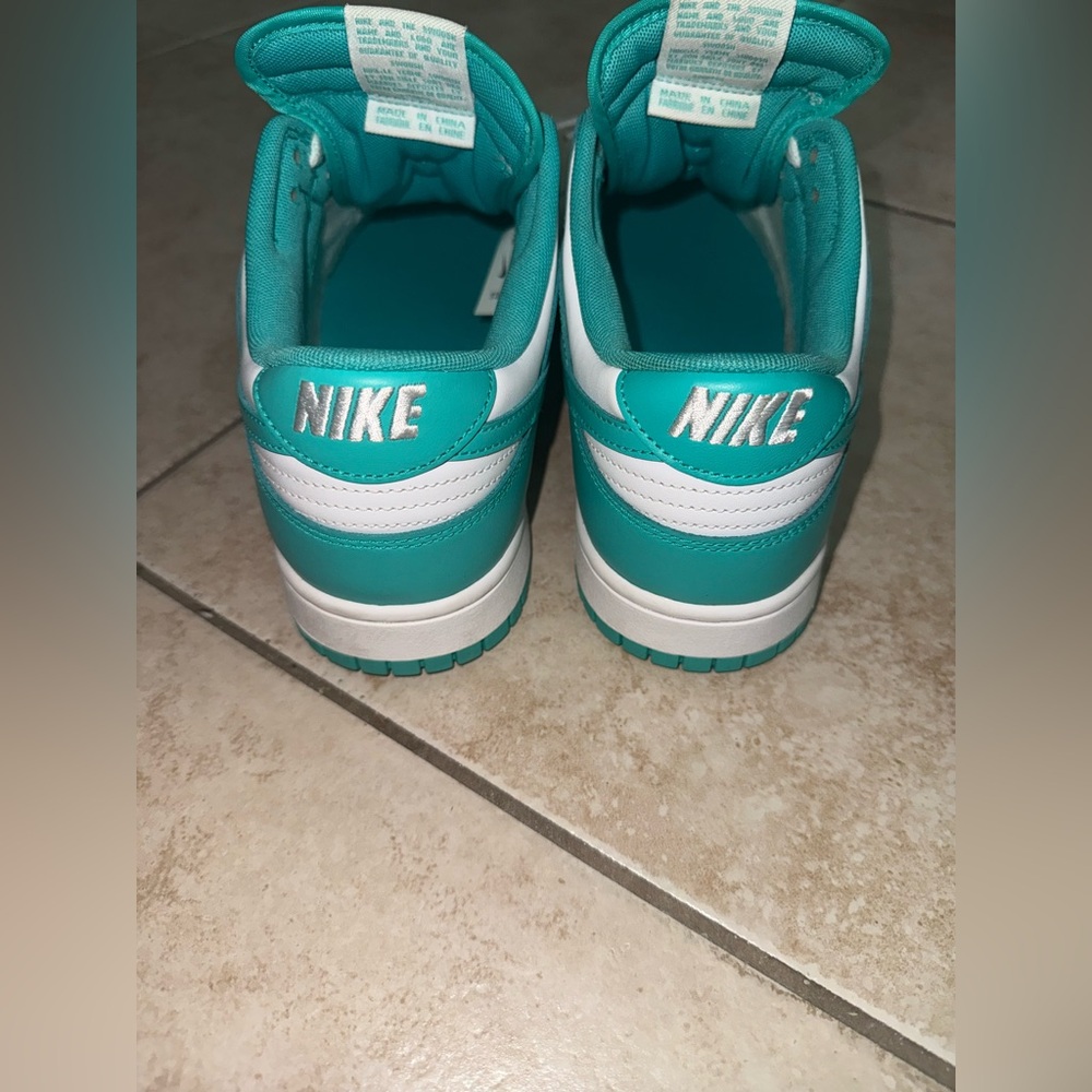 Nike Turquoise and White Athletic Shoes